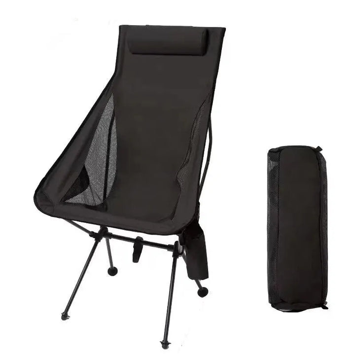 AdventurePlus Portable Folding Chair - HAX Essentials - camping - black