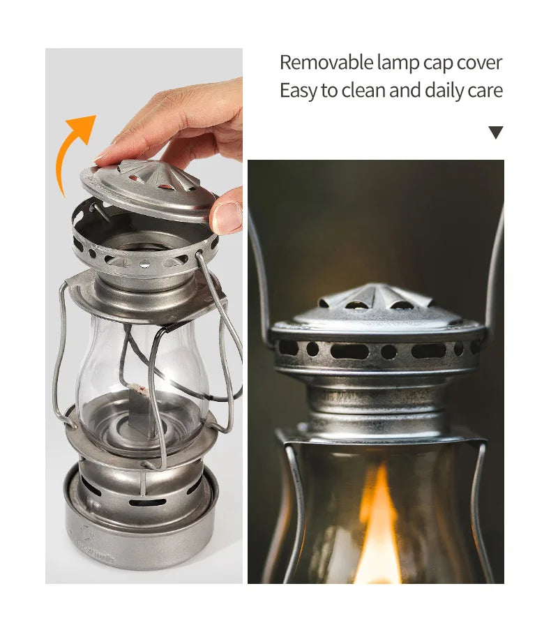 Heritage Glow Kerosene Lantern - HAX Essentials - camping - removable lamp