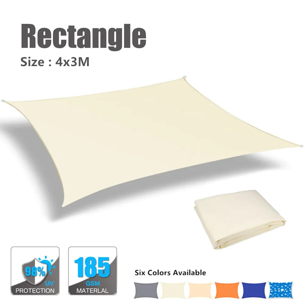 Waterproof Sun Shelter Shade Sail - HAX Essentials - home - rectangle 4*3