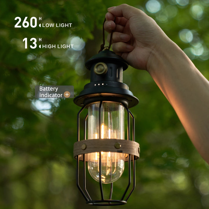 EverGlow Vintage Camping Lantern - HAX Essentials - lighting - hours