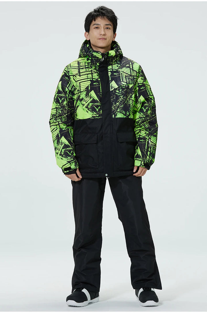 SnowBelle Winter Sports Set (Additional Colors) - HAX Essentials - jacket - man green 2