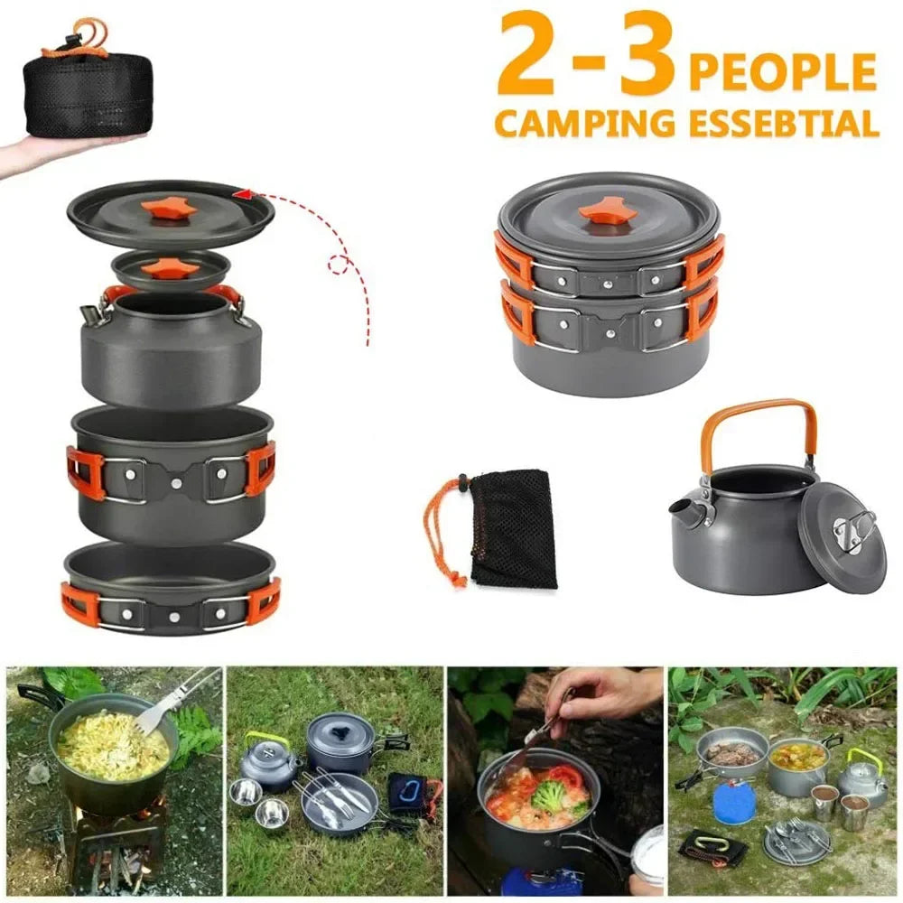 AdventureChef Camping Cookware Set - HAX Essentials - camping - uses