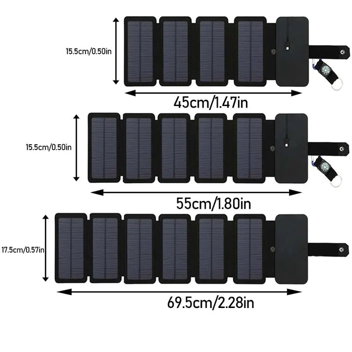 SolarPro Portable Solar Charging Panel - HAX Essentials - off-roading - size