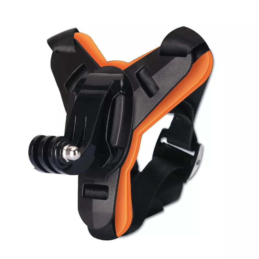 RidePro Motorcycle Helmet Chin Mount - HAX Essentials - gopro - orange