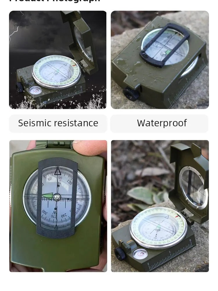 TrekPro Waterproof Compass - HAX Essentials - hiking - angles