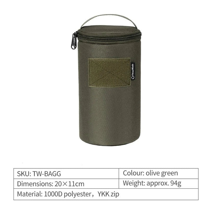 Heritage Glow Kerosene Lantern - HAX Essentials - camping - green bag