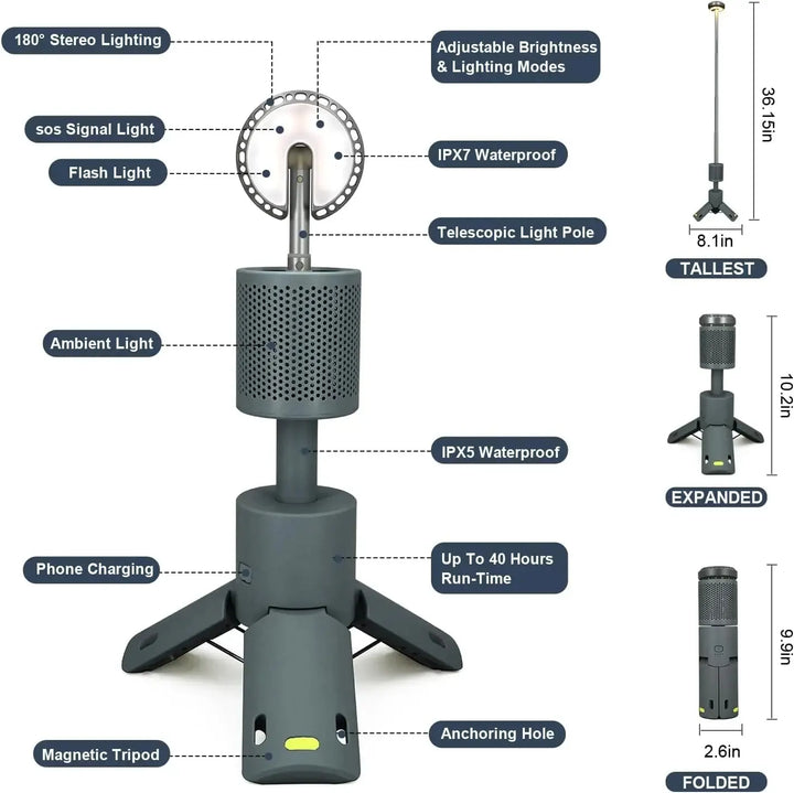 Telescopic Pro Lantern - HAX Essentials - lighting - parts