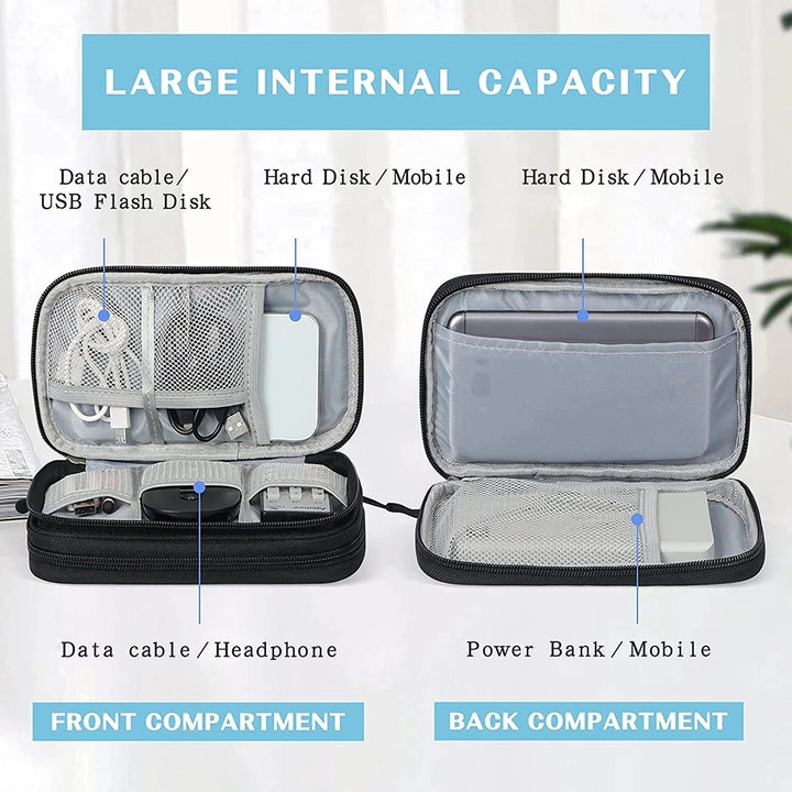 TravelTech Cable Organizer Bag - HAX Essentials - travel - capacity