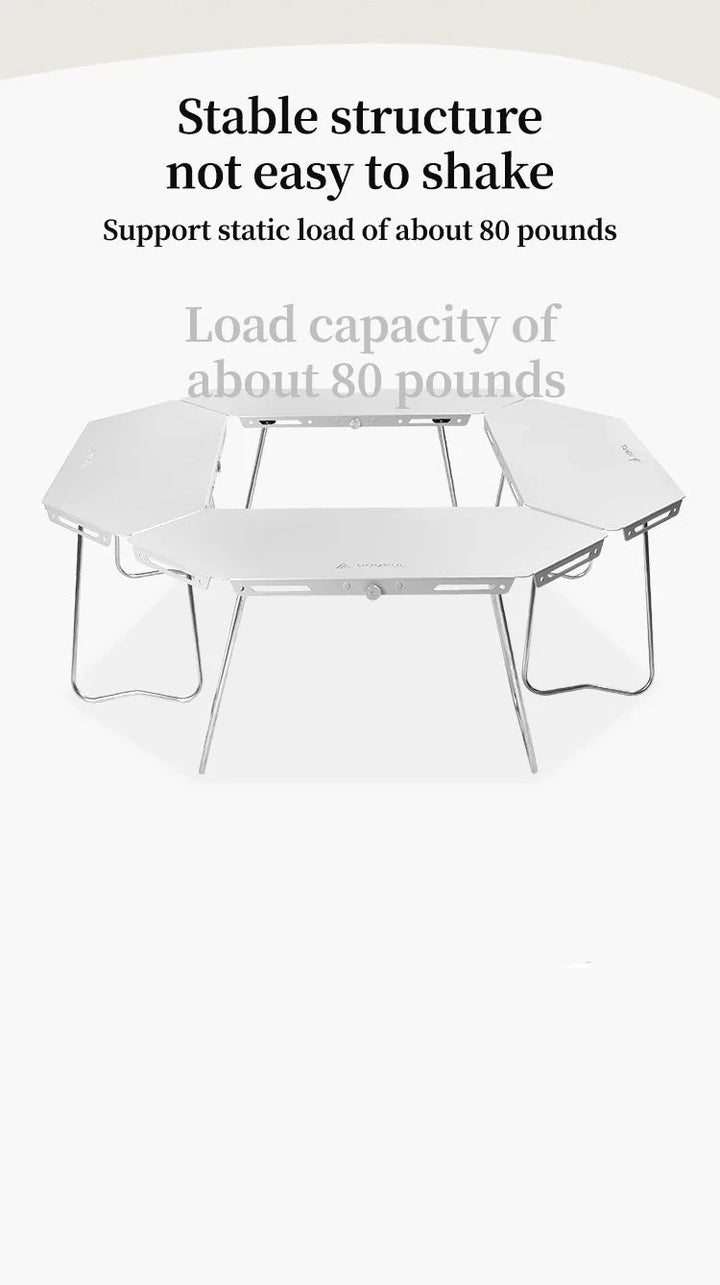 Compact Alpine Folding Table - HAX Essentials - camping - stable
