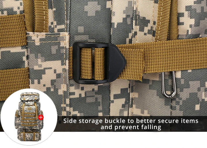 Trailblazer Elite 60L Tactical Backpack - HAX Essentials - bags - side storage