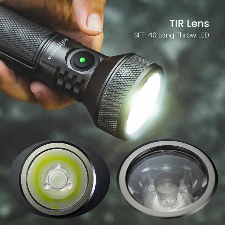 RapidBeam USB-C Rechargeable LED Flashlight - HAX Essentials - lighting - Lens