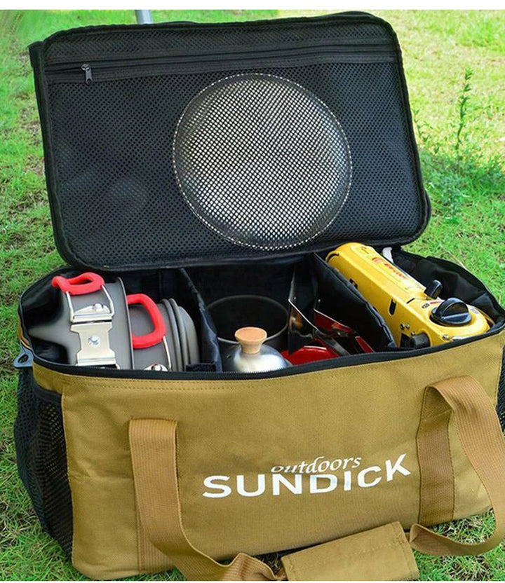 OutdoorPro Portable Tableware Storage Bag - HAX Essentials - camping - usage