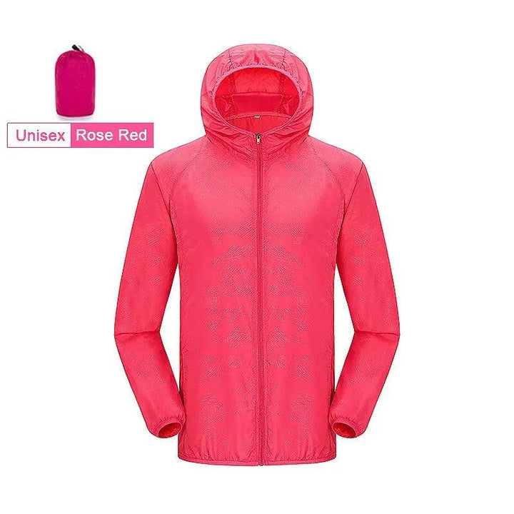 Unisex Outdoor Hiking Jacket - HAX Essentials - hiking - rose red