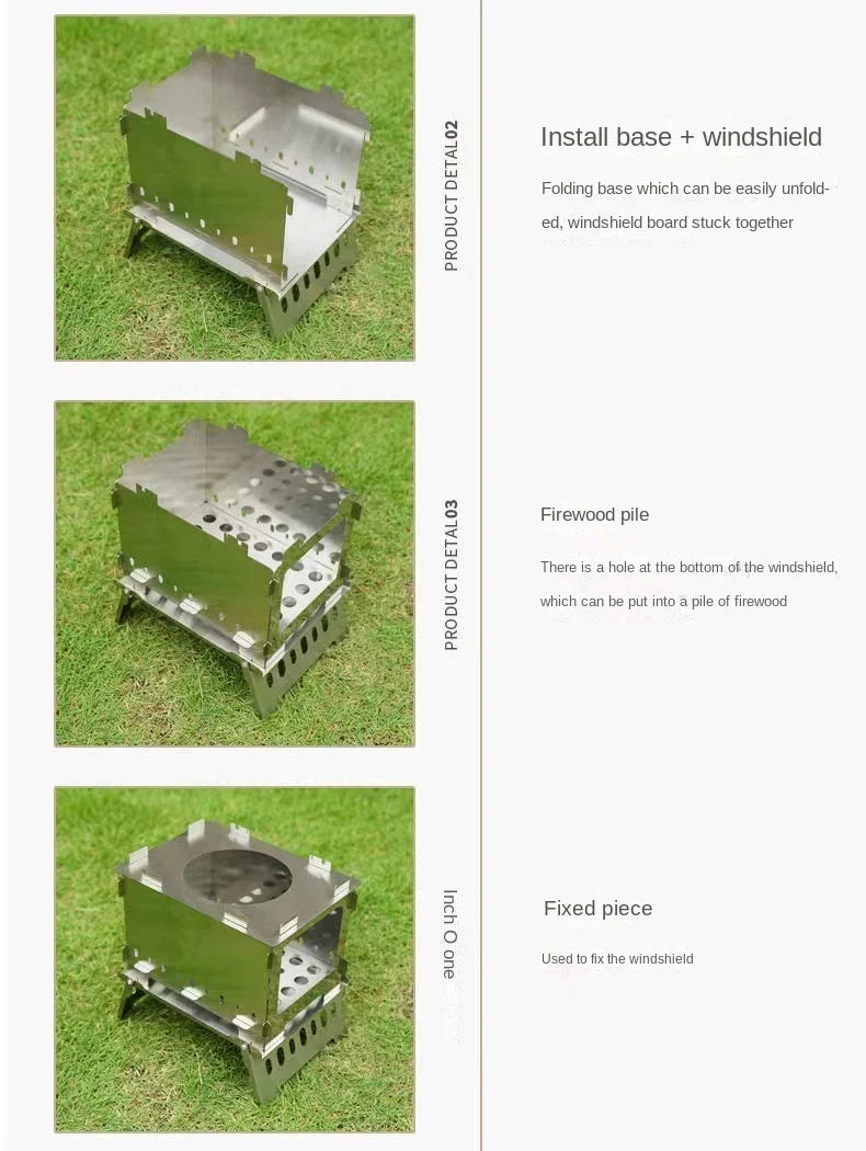 EcoGrill Mini Foldable BBQ Stove - HAX Essentials - camping - installation