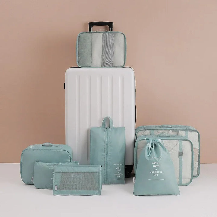 JetSet Organizer Set: 8-Piece Waterproof Travel Storage Bags - HAX Essentials - travel - bag