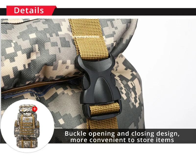 Trailblazer Elite 60L Tactical Backpack - HAX Essentials - bags - close up