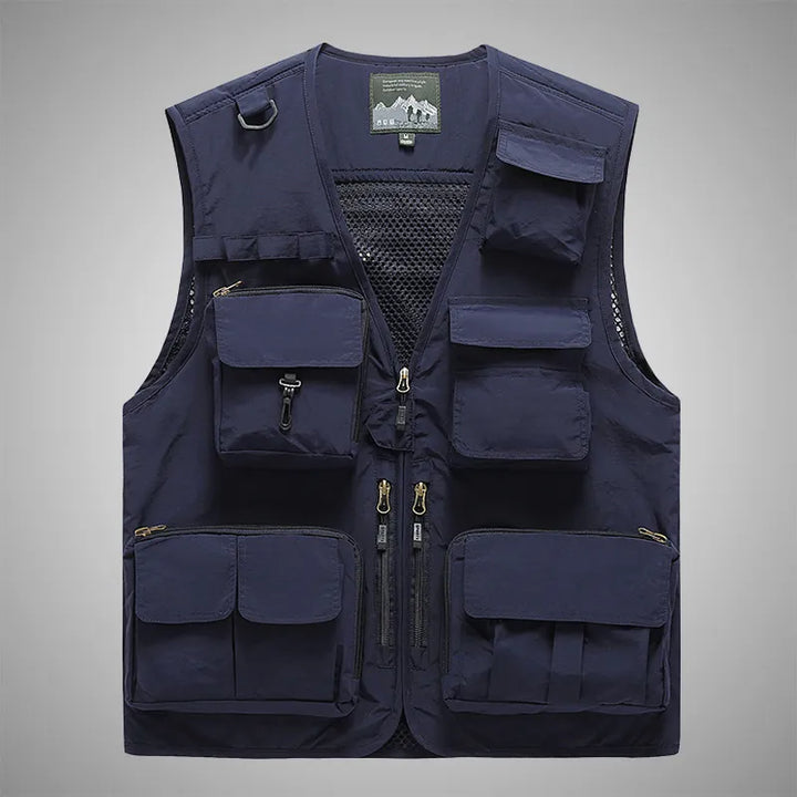 ExpeditionPro Quick-Dry Outdoor Multi-pocket Vest - HAX Essentials - travel - dark blue