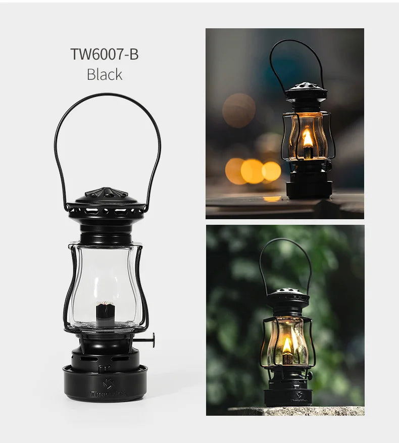 Heritage Glow Kerosene Lantern - HAX Essentials - camping - black