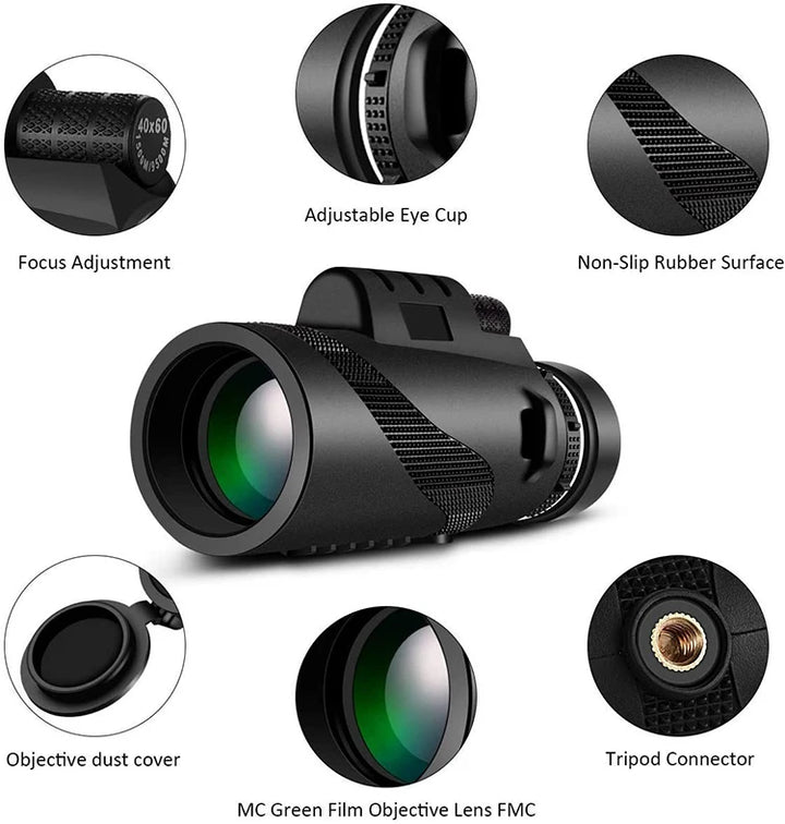 ZoomPro HD 5000M Portable Monocular Telescope - HAX Essentials - camera - features 2