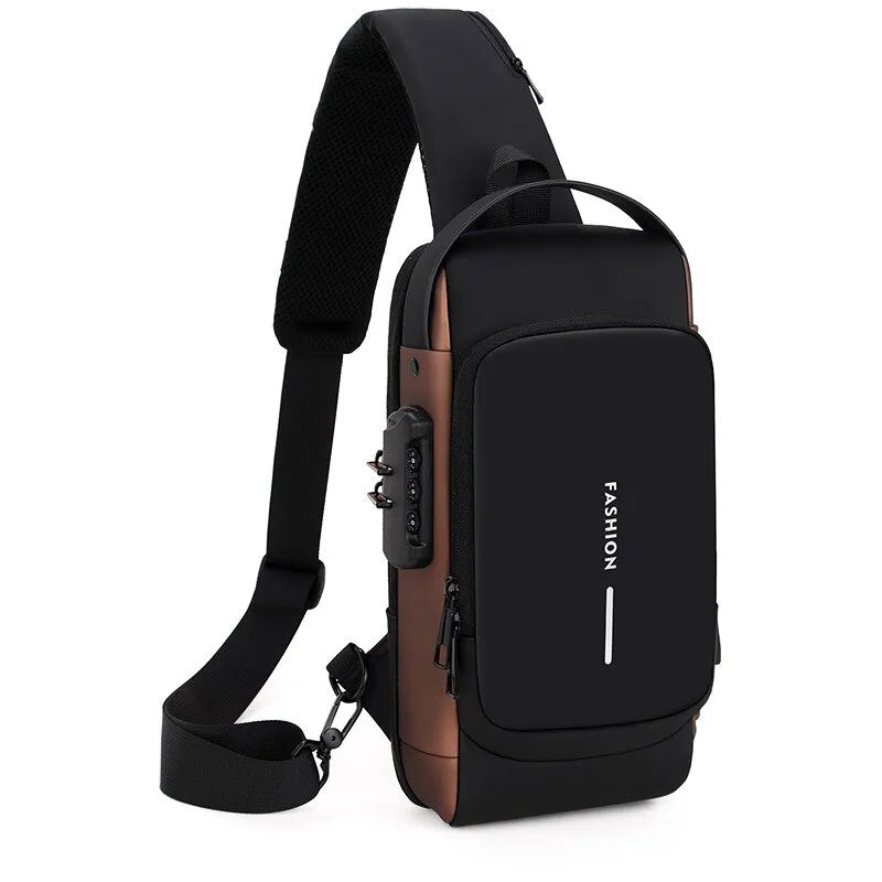 GuardTech Crossbody Travel Bag: USB Sling Chest Bag - HAX Essentials - travel - main