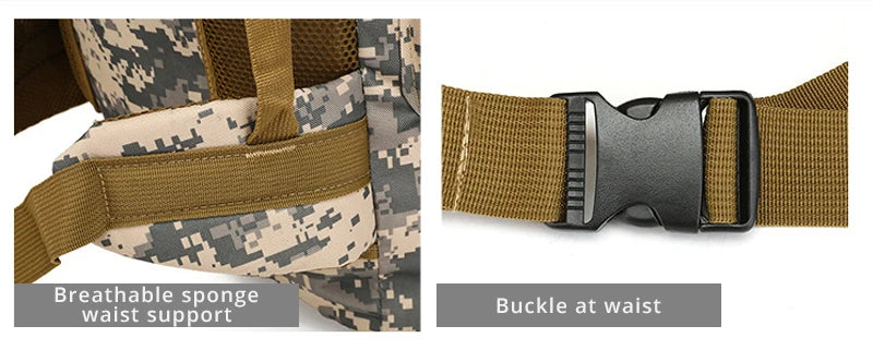 Trailblazer Elite 60L Tactical Backpack - HAX Essentials - bags - buckle