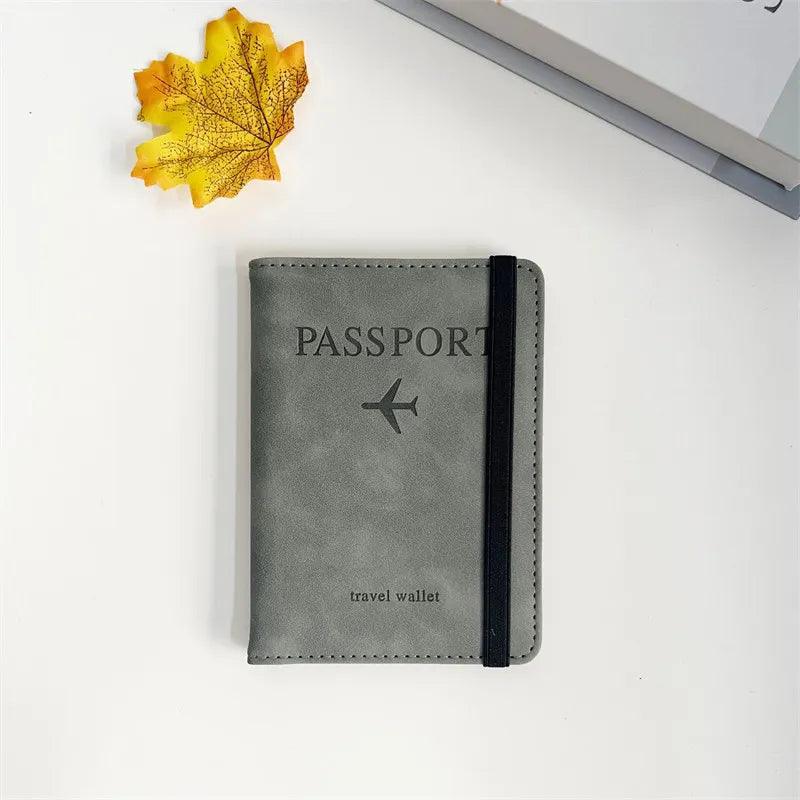 Retro Passport Wallet - HAX Essentials - travel - grey