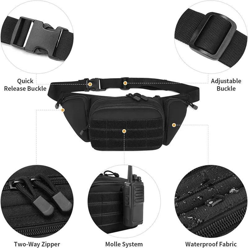 Tactical Fanny Pack - HAX Essentials - travel - features