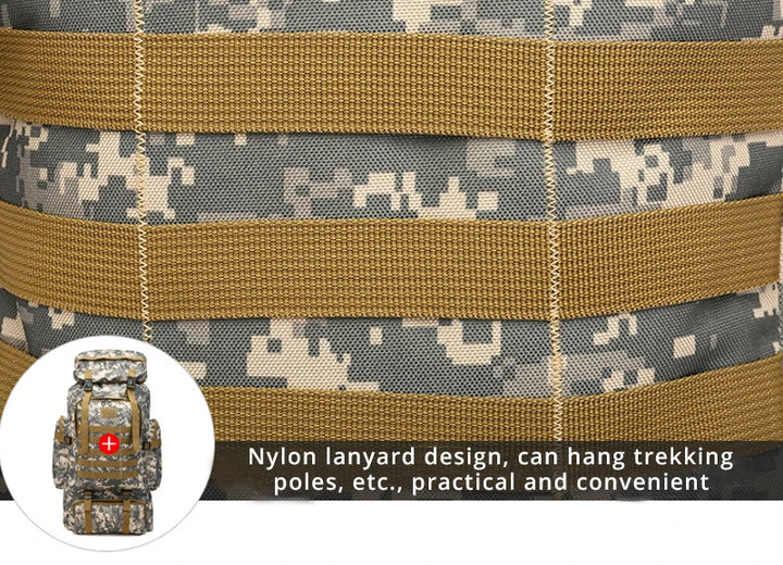 Trailblazer Elite 60L Tactical Backpack - HAX Essentials - bags - nylon lanyard