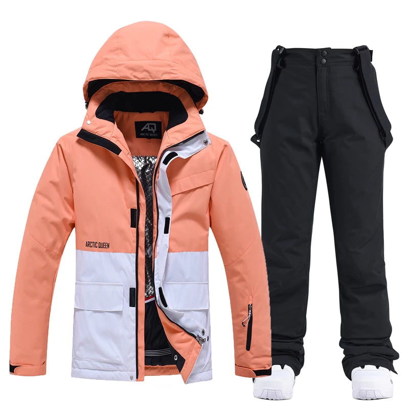 SnowBelle Winter Sports Set (Additional Colors) - HAX Essentials - jacket - orange and black