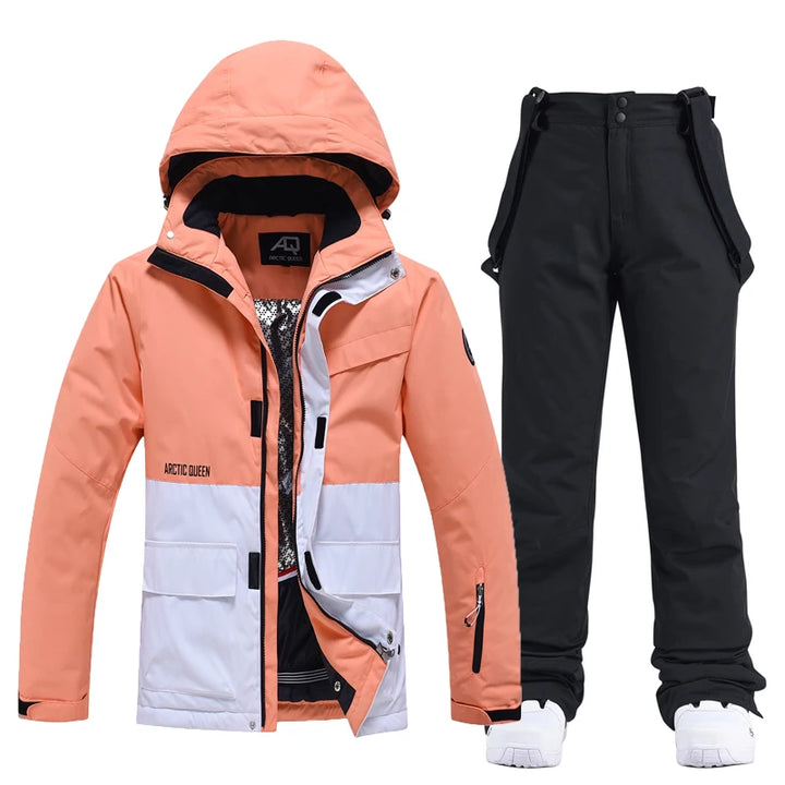 SnowBelle Winter Sports Set (Additional Colors) - HAX Essentials - jacket - orange and black