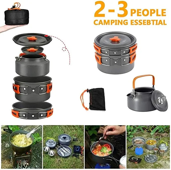 AlpineChef Portable Camping Cookware Set - HAX Essentials - camping - assembly 