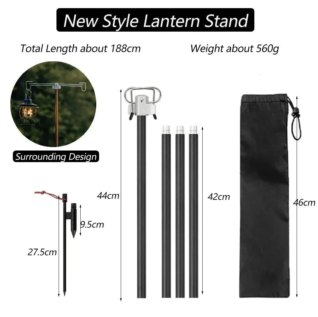 LightPro Lantern Hanger - HAX Essentials - camping - black new