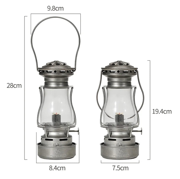 Heritage Glow Kerosene Lantern - HAX Essentials - camping - size