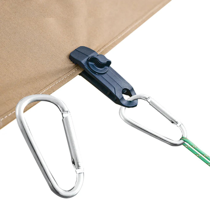 Heavy Duty Tarp Clips Set with Lock Grip Fasteners - HAX Essentials - outdoor - usage