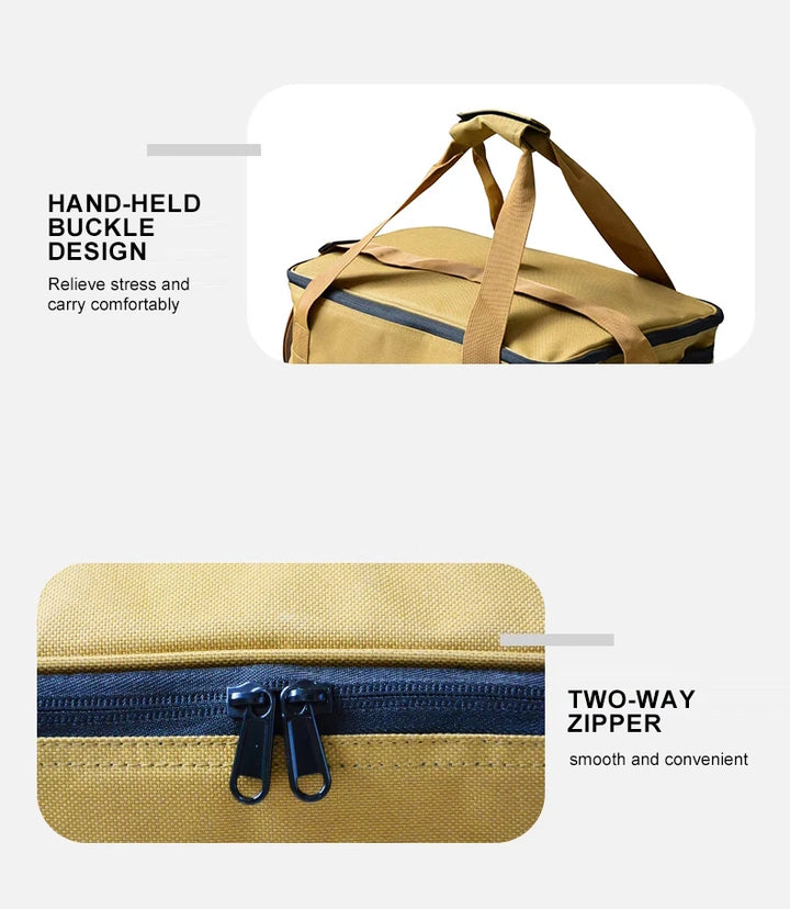 OutdoorPro Portable Tableware Storage Bag - HAX Essentials - camping - zipper