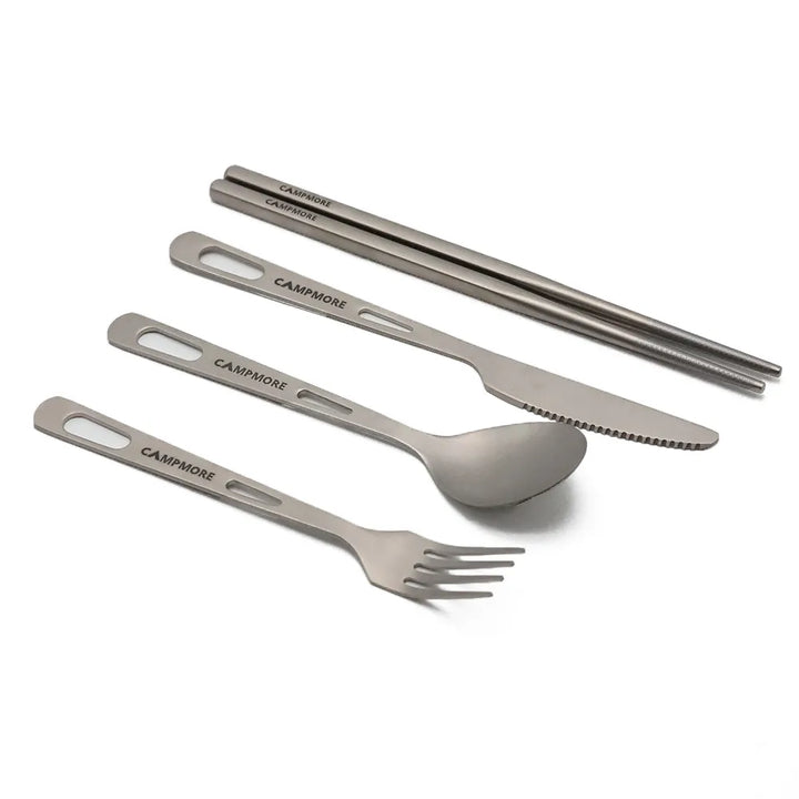 TitaniumTrail Cutlery Set - HAX Essentials - camping - side