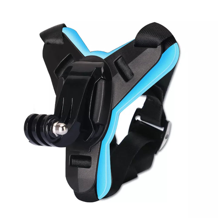 RidePro Motorcycle Helmet Chin Mount - HAX Essentials - gopro - blue
