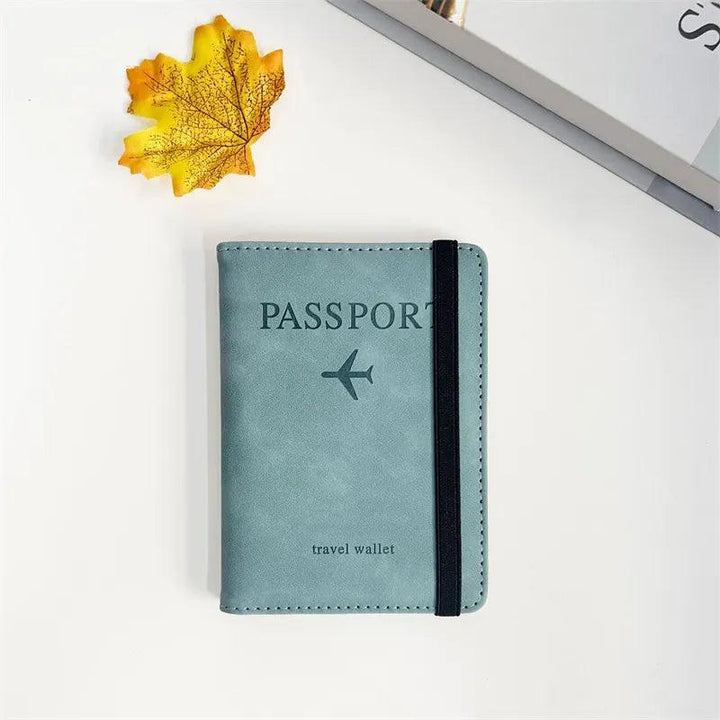 Retro Passport Wallet - HAX Essentials - travel - light blue