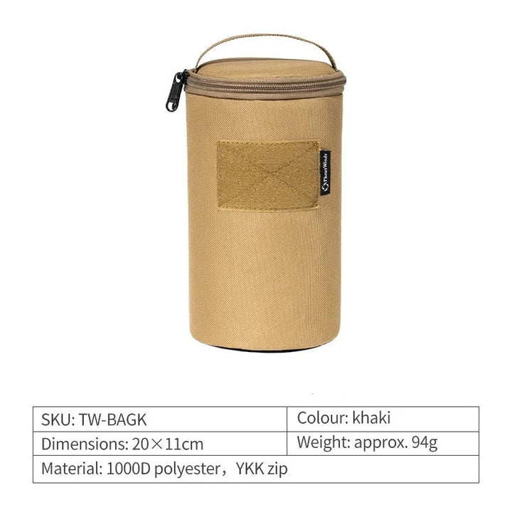 Heritage Glow Kerosene Lantern - HAX Essentials - camping - khaki bag