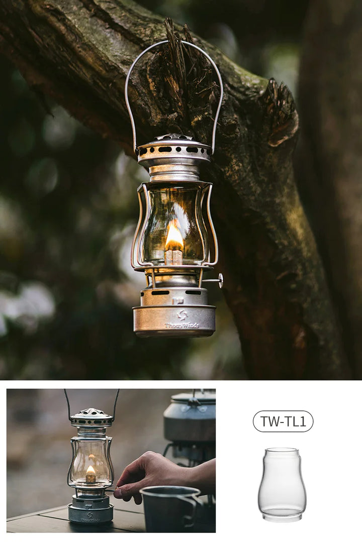 Heritage Glow Kerosene Lantern - HAX Essentials - camping - clear glass