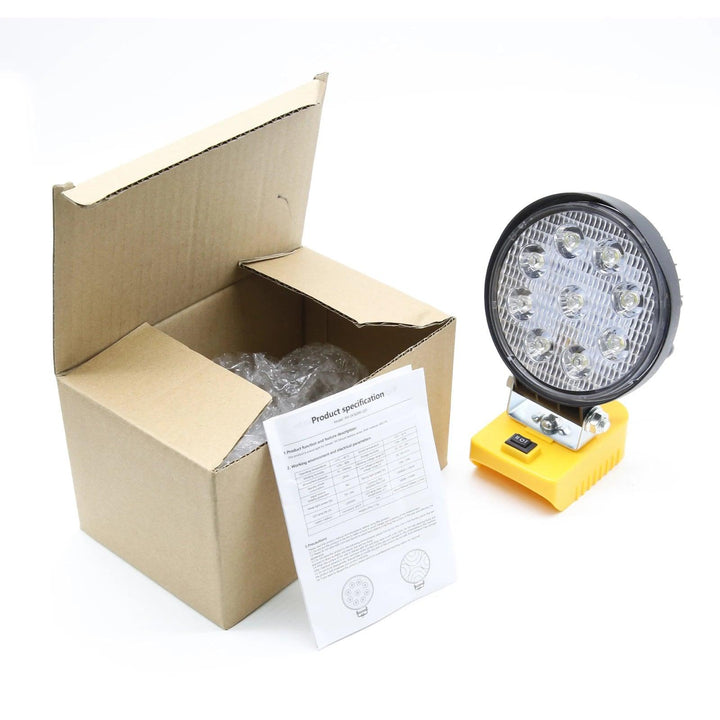 PowerGlow 18V Li-ion Portable LED Flashlight - HAX Essentials - lighting - yellow