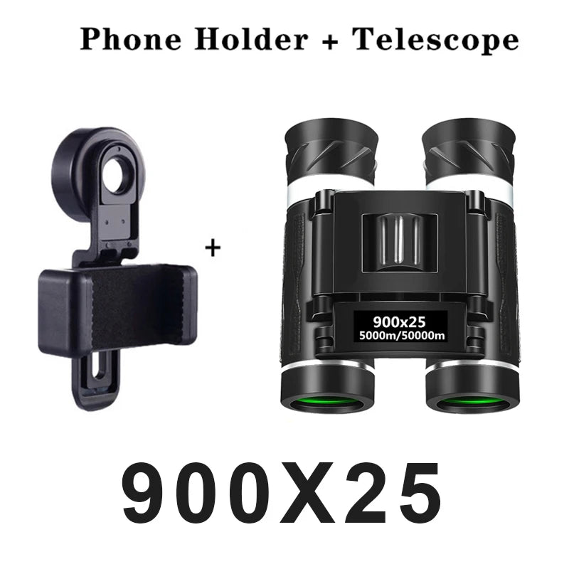 TrailView X900 Binoculars  - HAX Essentials - hiking - black2 with phone holder