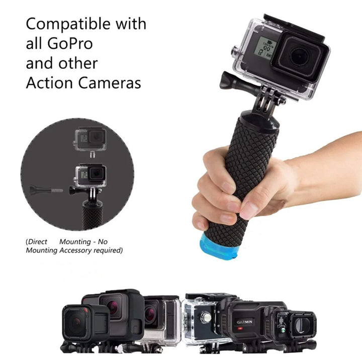 AquaFloat Pro Floating Hand Grip for Action Cameras - HAX Essentials - gopro - compatible