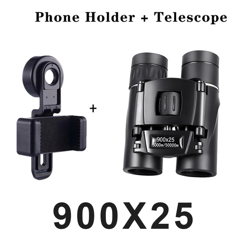 TrailView X900 Binoculars  - HAX Essentials - hiking - black with phone holder
