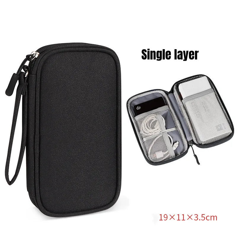 TravelTech Cable Organizer Bag - HAX Essentials - travel - single layer