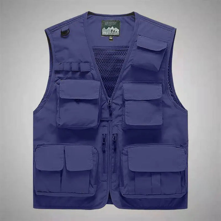 ExpeditionPro Quick-Dry Outdoor Multi-pocket Vest - HAX Essentials - travel - blue