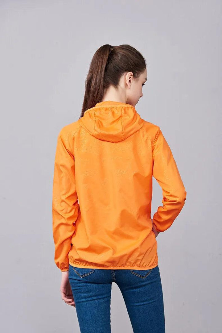 Unisex Outdoor Hiking Jacket - HAX Essentials - hiking - orange woman back