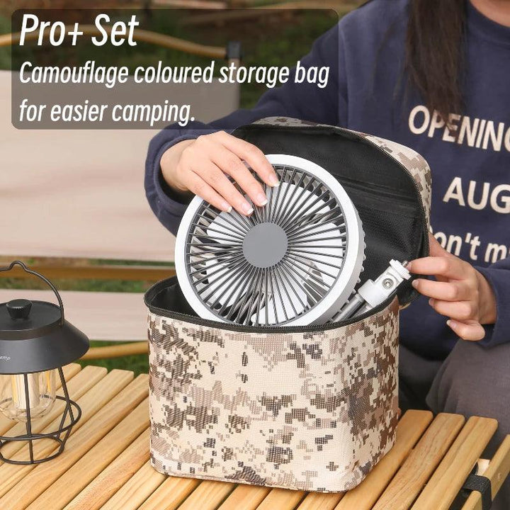 BreezeMate 10000mAh Portable Fan - HAX Essentials - camping - bag