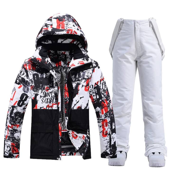 SnowBelle Winter Sports Set (Additional Colors) - HAX Essentials - jacket - black White and white