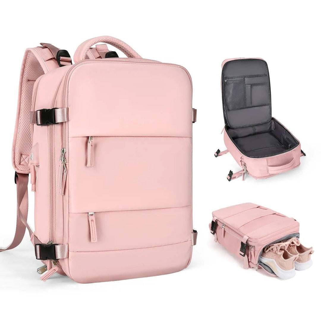 VoyageEssentials TSA-Ready Travel Backpack - HAX Essentials - travel - pink